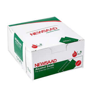 پنبه الکل طبی نیوساد – جعبه حاوی ۱۰۰ ساشه