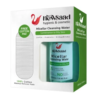 میسلار واتر 250 میلی لیتر مناسب پوست چرب به همراه پد پاک کننده رایگان