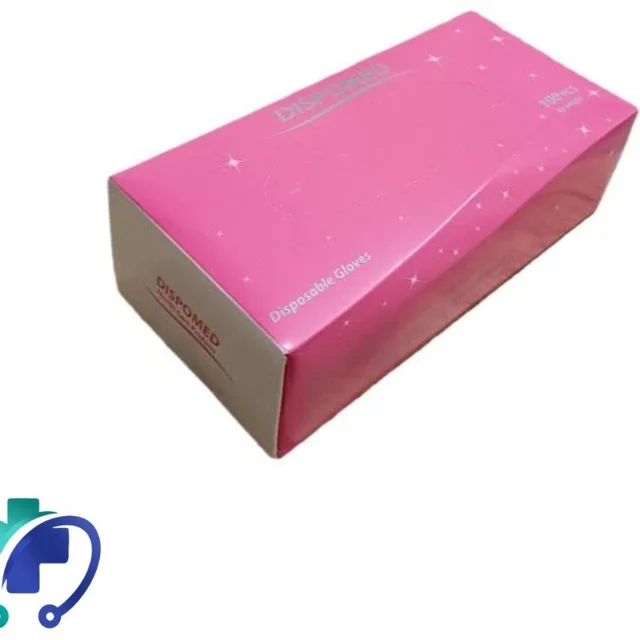 دستکش وینیل دیسپومد ۱۰۰عددی سایز S