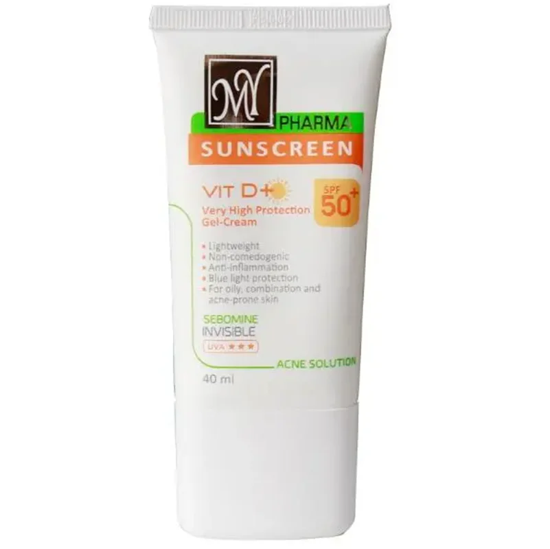 کرم ژل ضد آفتاب مای مناسب برای پوست چرب و مختلط و مستعد آکنه SPF 50 ظرفیت 40 میلی لیتر
