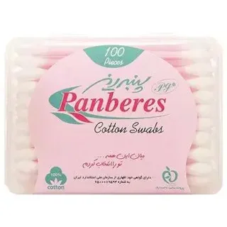 گوش پاک کن مکعبی پنبه ریز بسته 100 عددی