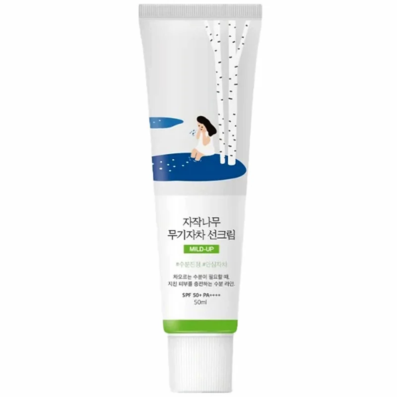 کرم ضد آفتاب راند لب بی رنگ SPF50 مدل Birch Juice Mild Up ظرفیت 50 میلی لیتر