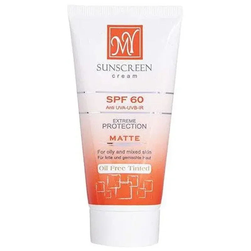 کرم ضد آفتاب مای رنگی مناسب برای پوست چرب و مختلط SPF 60