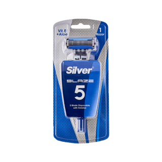 تیغ چند بار مصرف 5 لبه بلیز سیلور