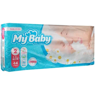 پوشک کامل کودک مای بیبی کوچک سایز 2 (بسته 44 و 18 عددی)