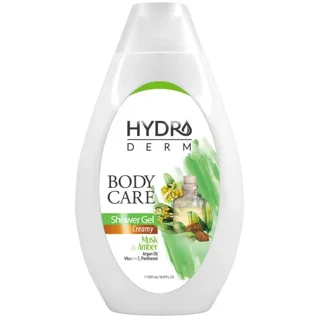 شامپو بدن کرمی حاوی رایحه مشک و عنبر هیدرودرم