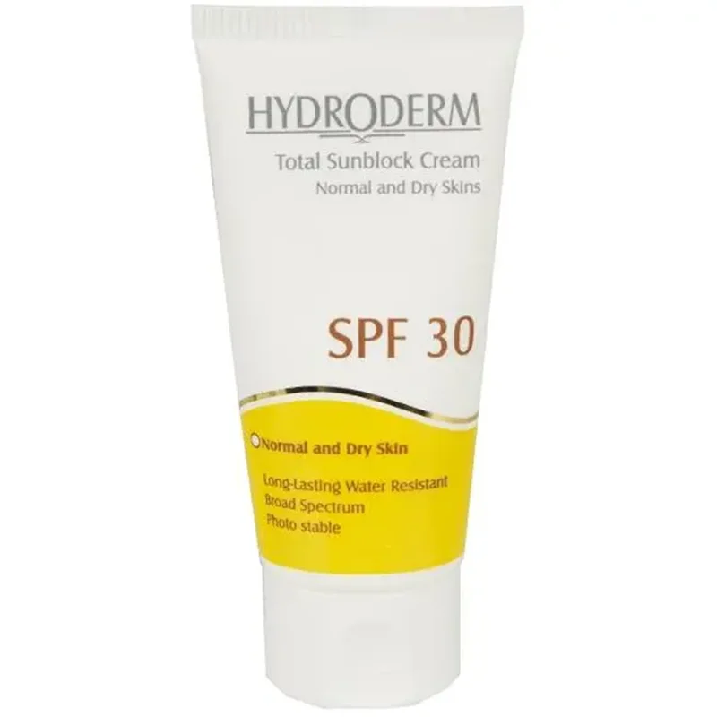 کرم ضد آفتاب هیدرودرم مناسب برای پوست خشک و نرمال SPF 30