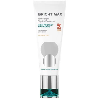 کرم ضد آفتاب فیزیکال برایت مکس رنگی طبیعی SPF50