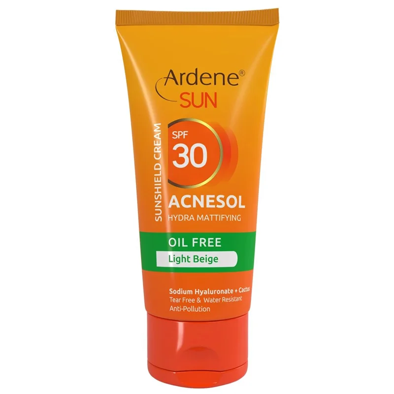 ژل کرم ضد آفتاب آردن بژ روشن SPF 30 مدل Acnesol ظرفیت 50 میلی لیتر