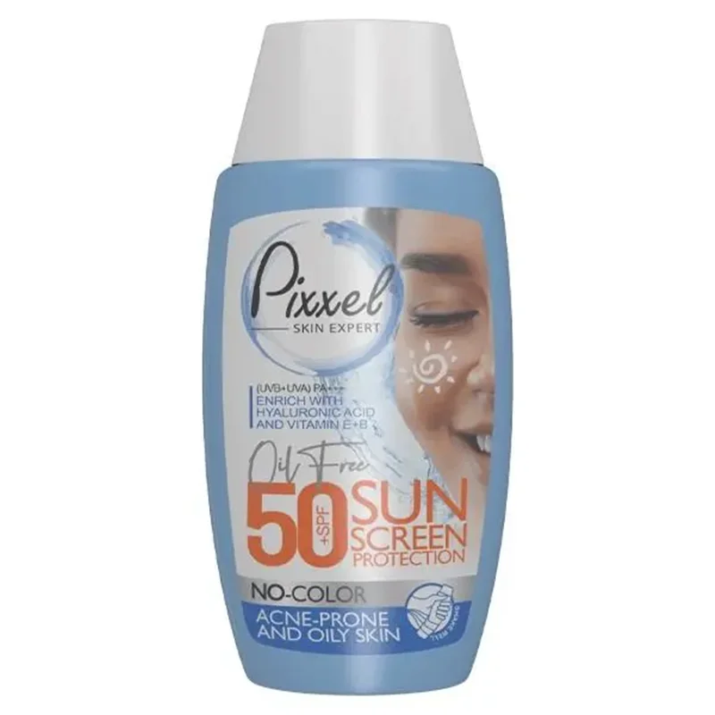 کرم ضد آفتاب پیکسل بی رنگ مناسب برای پوست چرب SPF 50
