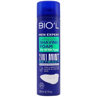 فوم اصلاح صورت مردانه 2 در 1 بیول حاوی عصاره نعنا