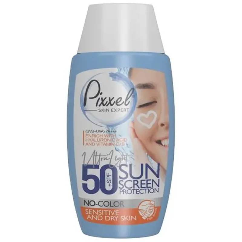 کرم ضد آفتاب پیکسل بی رنگ مناسب برای پوست خشک SPF 50