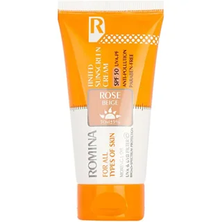 کرم ضد آفتاب رومینا بژ رز SPF 50