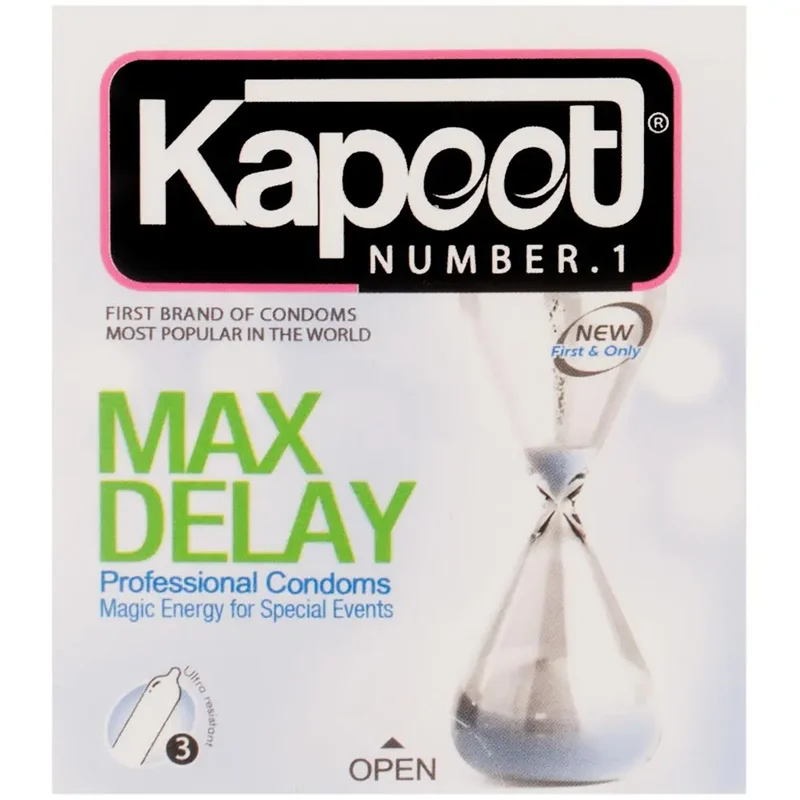 کاندوم کاپوت مدل Max Delay بسته 3 عددی