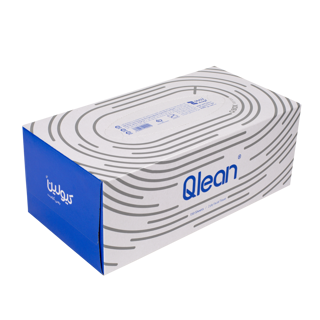 دستمال کاغذی جعبه‌ای 150برگ 2لایه_ طرح Qbox کیولین