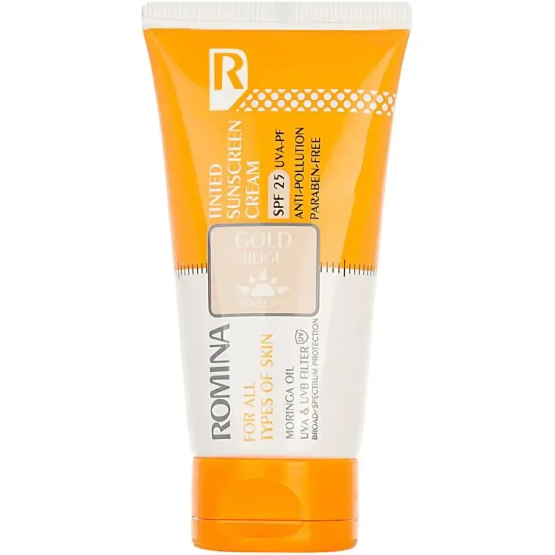 کرم ضد آفتاب رومینا بژ طلایی SPF 25