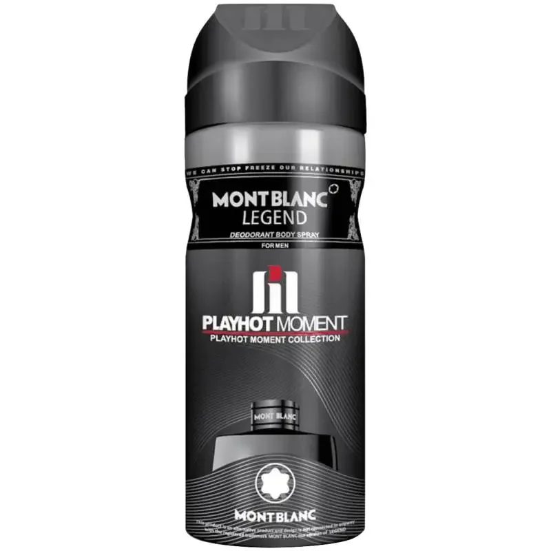 اسپری خوشبو کننده بدن مردانه پلی هات مومنت مدل Mont Blanc Legend