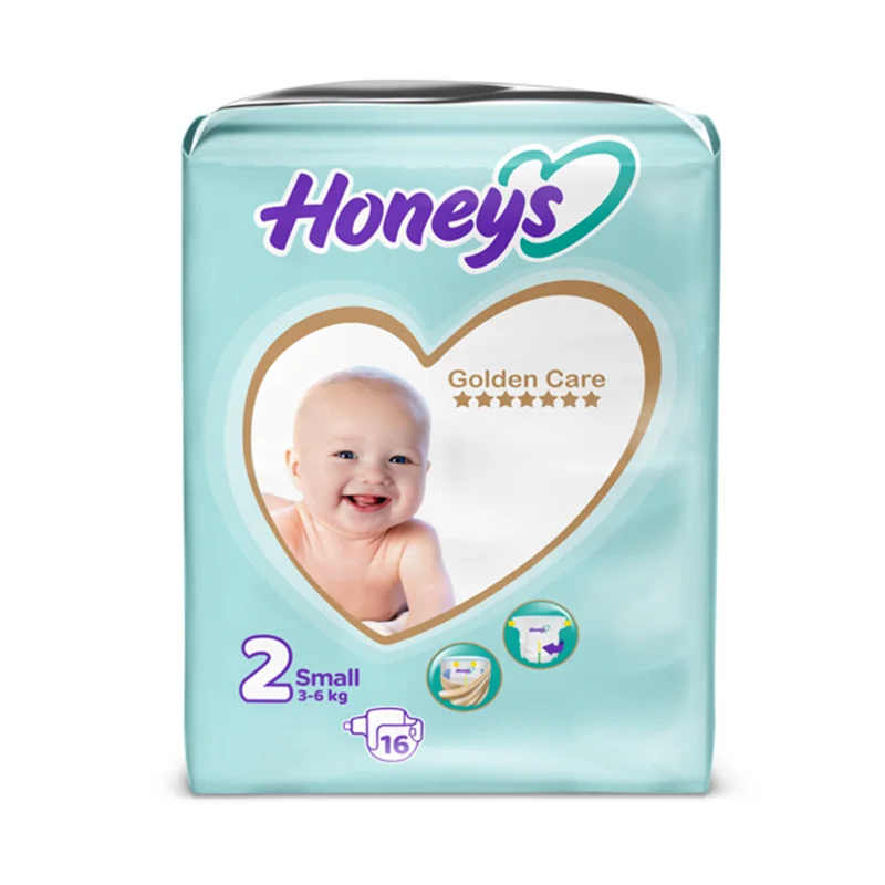پوشک بچه هانیز مدل چسبی سایز 2 بسته 16 عددی