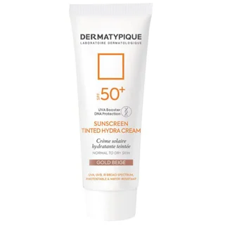 کرم ضد آفتاب درماتیپیک بژ طلایی مناسب برای پوست خشک SPF50
