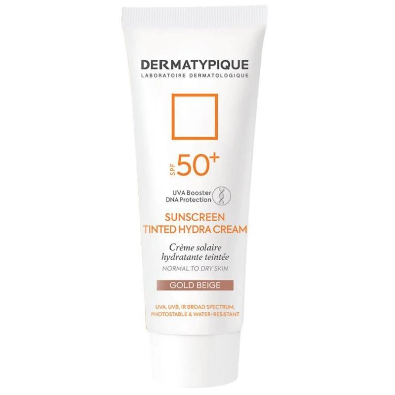 کرم ضد آفتاب درماتیپیک بژ طلایی مناسب برای پوست خشک SPF50