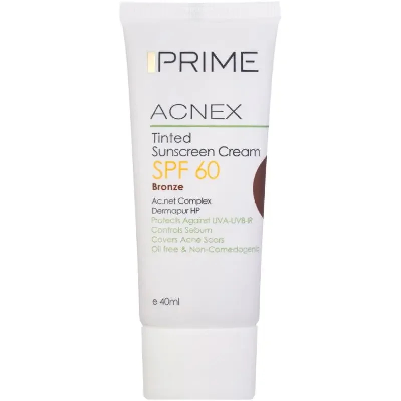 کرم ضد آفتاب پرایم برنز مناسب برای پوست چرب SPF 60 مدل Acnex