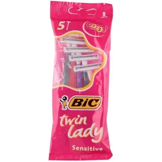 خودتراش بیک مدل Twin Lady Sensitive بسته 5 عددی