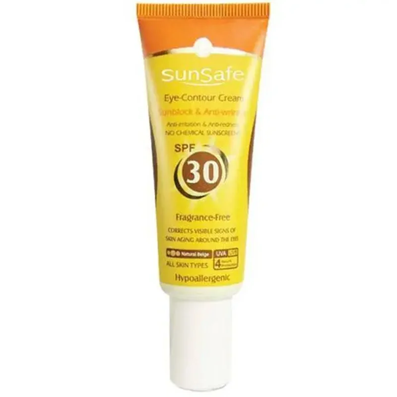 کرم ضد آفتاب دور چشم سان سیف بژ طبیعی SPF 30
