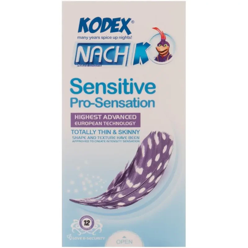 کاندوم کدکس مدل Sensitive Pro-Sensation بسته 12 عددی