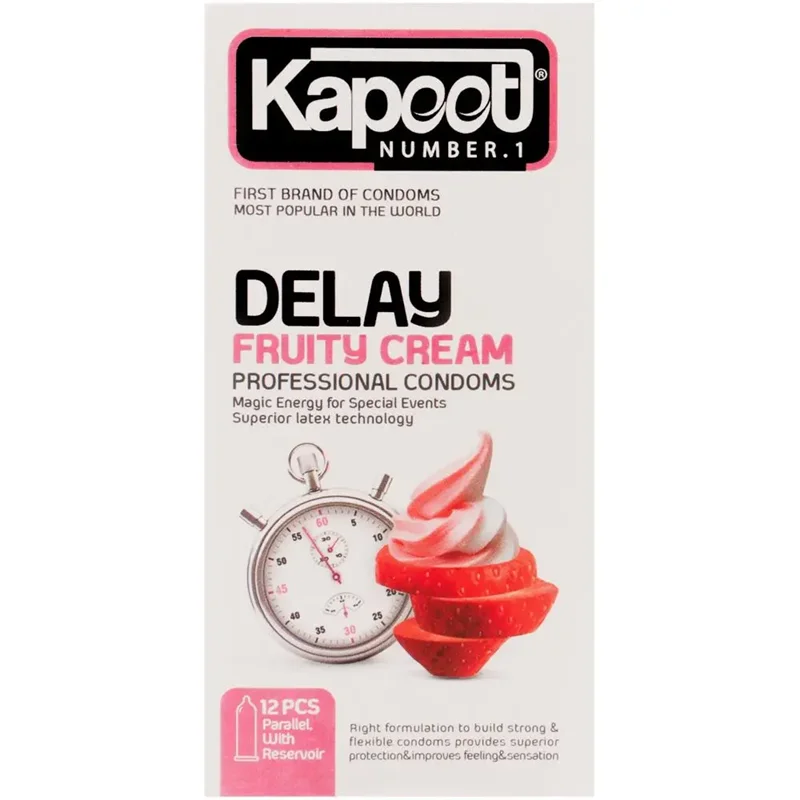 کاندوم کاپوت مدل Fruity Cream بسته 12 عددی