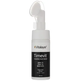 فوم شستشو صورت ویتالیر مدل Timevit
