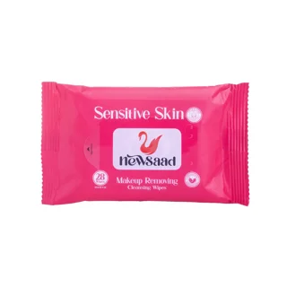 دستمال آرایش پاک کن پری بیوتیک و بدون عطر ۲۸ برگی نیوساد