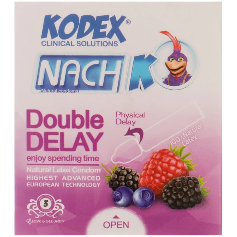 کاندوم کدکس مدل Double Delay بسته 3 عددی