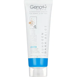 کرم ضد آفتاب ژنو بژ تیره مناسب برای پوست خشک و نرمال SPF 50