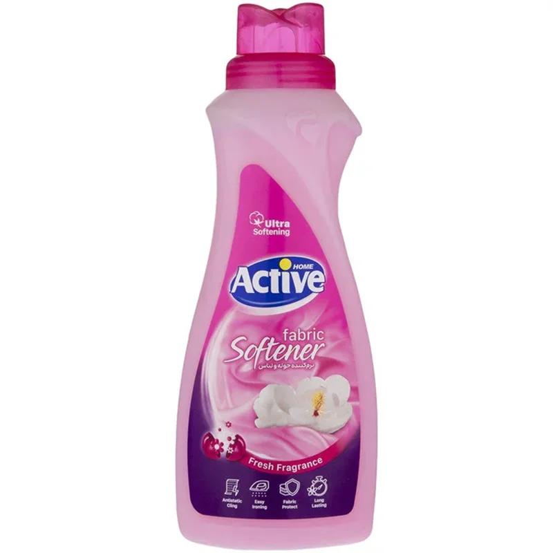 مایع نرم کننده لباس و حوله صورتی اکتیو مدل Ultra Softening