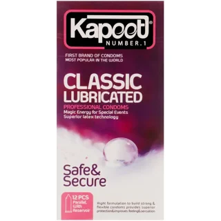 کاندوم کاپوت مدل Classic Lubricated بسته 12 عددی
