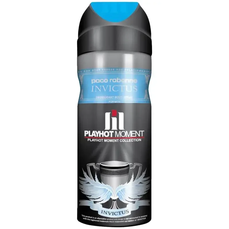 اسپری خوشبو کننده بدن مردانه پلی هات مومنت مدل Paco Rabanne Invictus
