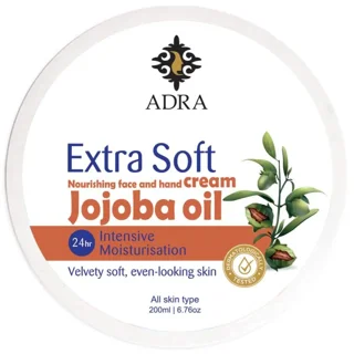 کرم مرطوب کننده آدرا حاوی روغن جوجوبا
