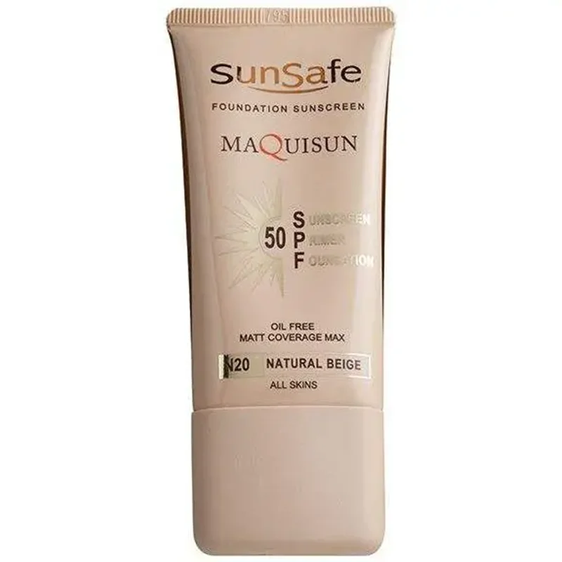 کرم ضد آفتاب سان سیف بژ طبیعی SPF 50 مدل N20