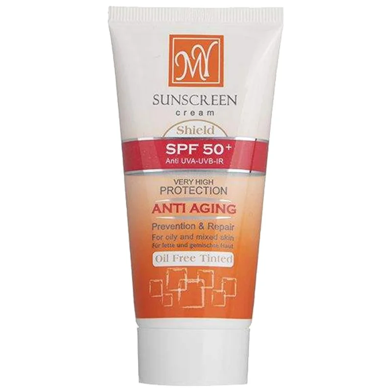 کرم ضد آفتاب مای رنگی مناسب برای پوست چرب و مختلط SPF 50 مدل Anti Aging ظرفیت 50 میلی لیتر