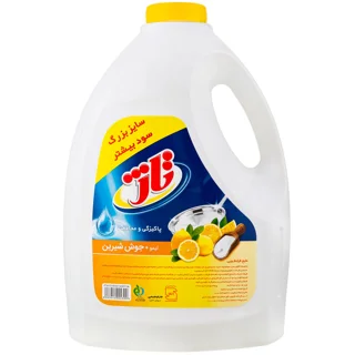 مایع ظرفشویی تاژ حاوی لیمو و جوش شیرین وزن 3750 گرم
