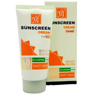 کرم ضد آفتاب مات رنگی مای SPF 50 مناسب پوست چرب مدل Spot Guard ظرفیت 50 میلی لیتر
