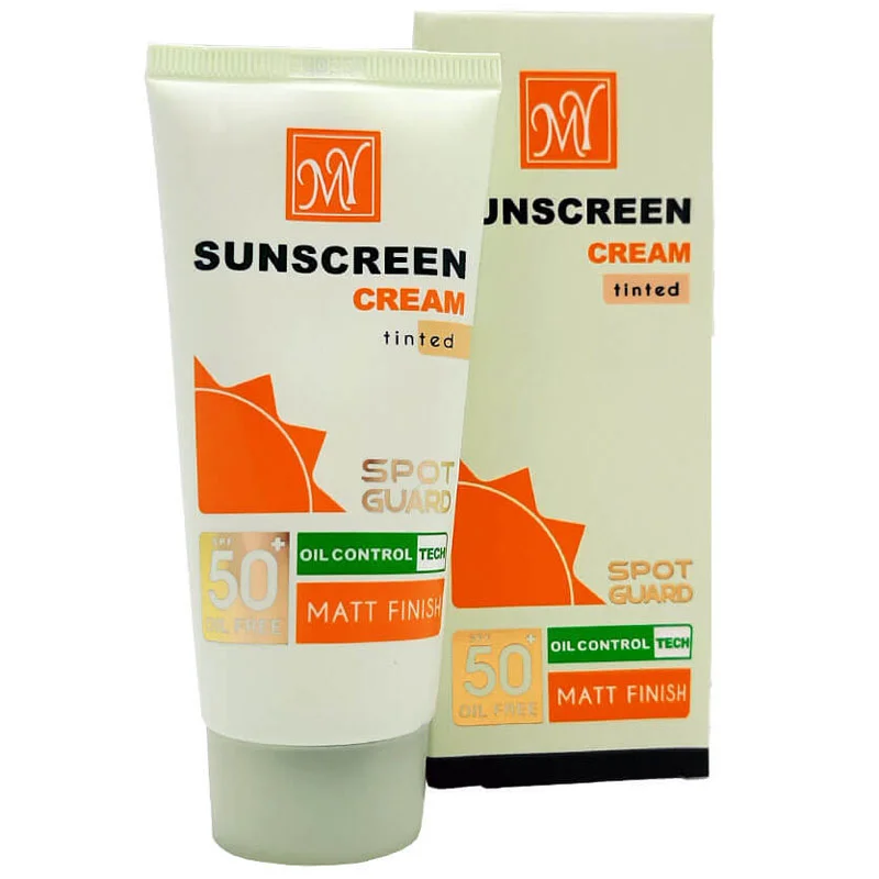 کرم ضد آفتاب مات رنگی مای SPF 50 مناسب پوست چرب مدل Spot Guard ظرفیت 50 میلی لیتر