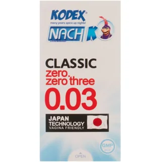 کاندوم کدکس مدل Classic Zero Three بسته 10 عددی