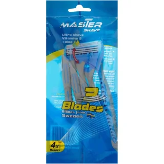 خودتراش مستر شیو مدل Blades 3 بسته 4 عددی