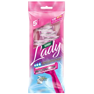 خودتراش دربی دو لبه مدل Lady بسته 5 عددی