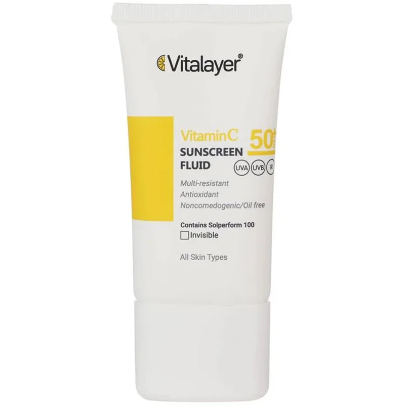 فلوئید ضدآفتاب ویتالیر بی رنگ SPF50