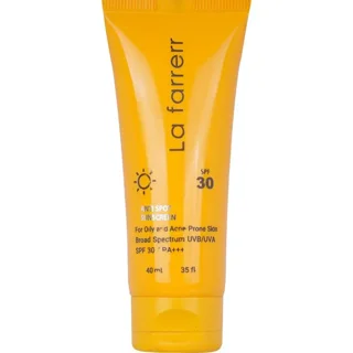 کرم ضد آفتاب لافارر مناسب برای پوست چرب SPF 30