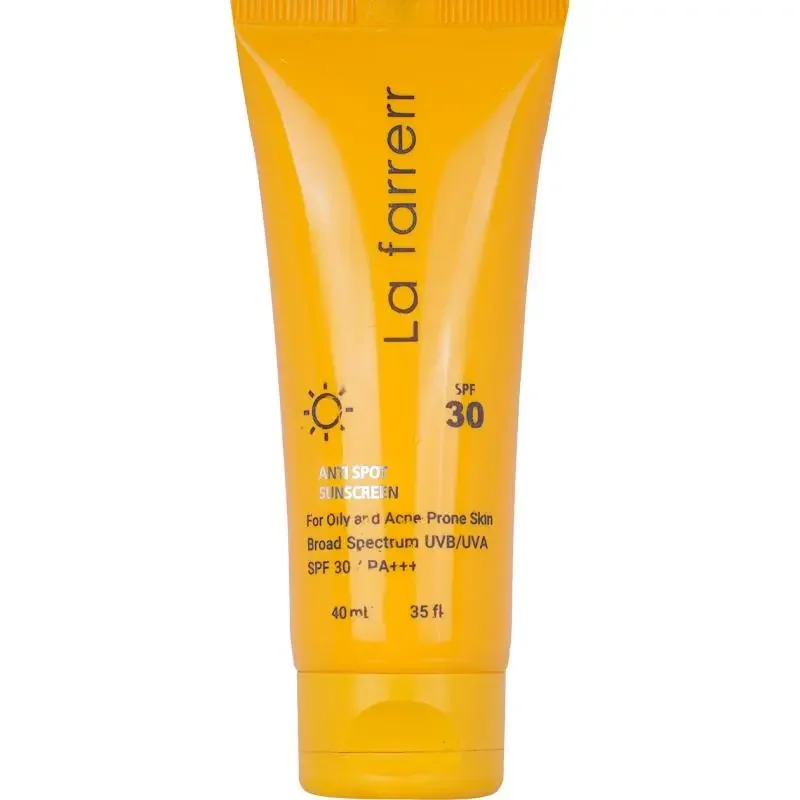 کرم ضد آفتاب لافارر مناسب برای پوست چرب SPF 30