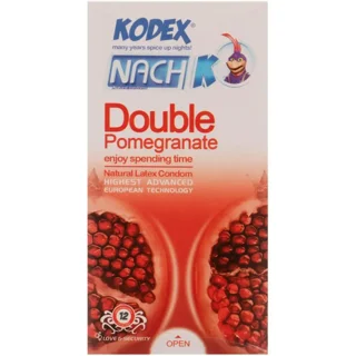 کاندوم کدکس مدل Double Pmegranate بسته 12 عددی