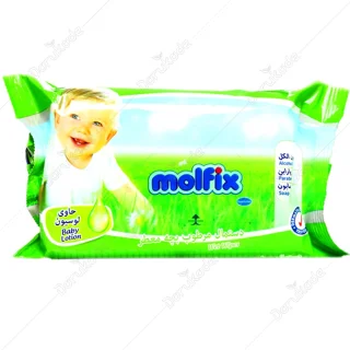 دستمال مرطوب کودک حاوی لوسیون مولفیکس (بسته 20 و 70 عددی)
